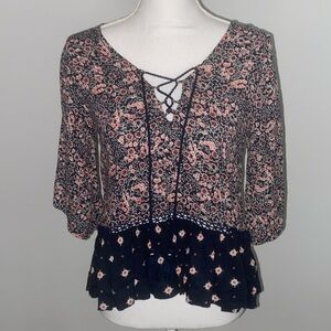 Abercrombie & Fitch Tie-Front Top